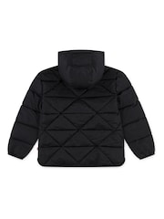 Levi's® Black A Line Logo Midweight Puffer Coat - Image 2 of 4