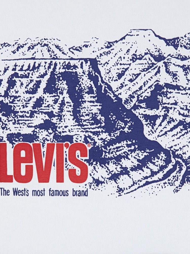 Levi's® Cream Canyon Graphic Print Long Sleeve T-Shirt - Image 3 of 3 Levi's® Cream Canyon Graphic Print Long Sleeve T-Shirt - Image 3 of 3