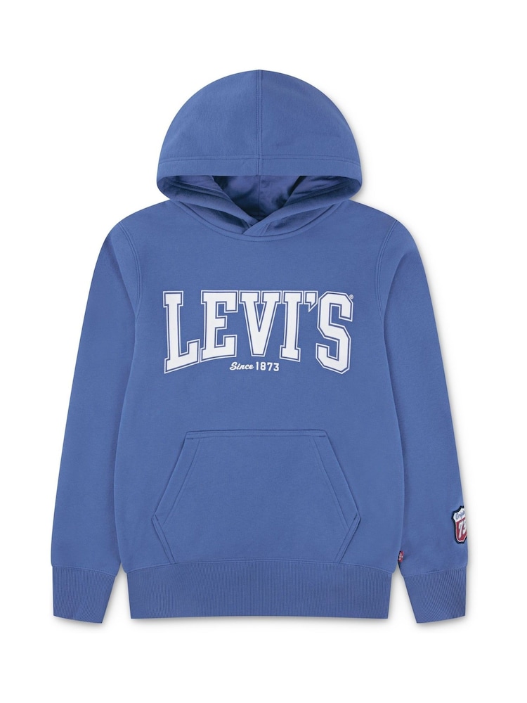Levi's® Blue The Great Highway Logo Hoodie - Image 1 of 4 Levi's® Blue The Great Highway Logo Hoodie - Image 1 of 4