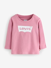 Levi's® Pink Baby Long Sleeve Batwing T-Shirt - Image 1 of 1