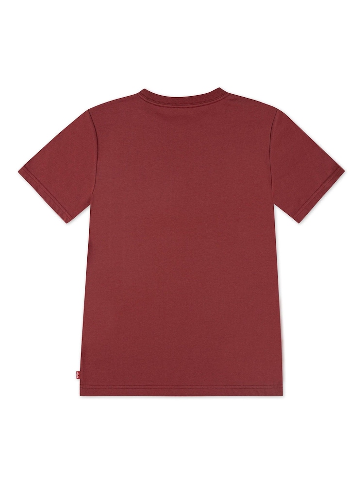 Levi's® Red Short Sleeve Batwing Chest Hit T-Shirt - Image 2 of 3 Levi's® Red Short Sleeve Batwing Chest Hit T-Shirt - Image 2 of 3