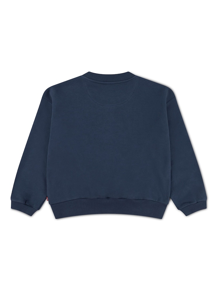 Levi's® Blue Collegiate Logo Crew Neck Sweater - Image 2 of 3