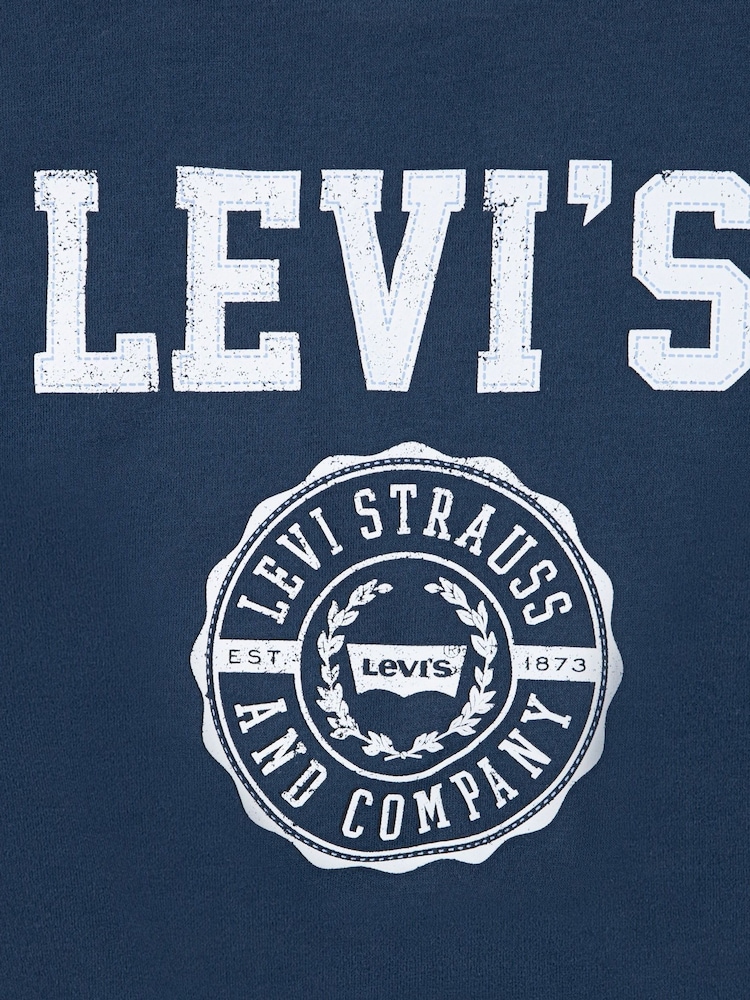 Levi's® Blue Collegiate Logo Crew Neck Sweater - Image 3 of 3