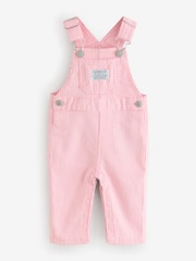Levi's® Pink Baby Logo Pinstripe Dungarees - Image 1 of 1