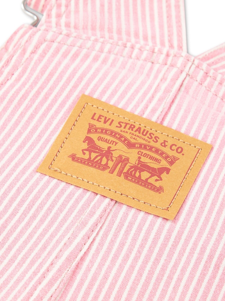 Levi's® Baby Logo Pinstripe Dungarees - 5суретінің 5 суреті
