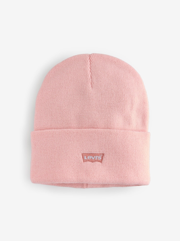 Levi's® Pink Logo Embroidered Beanie - Image 1 of 1