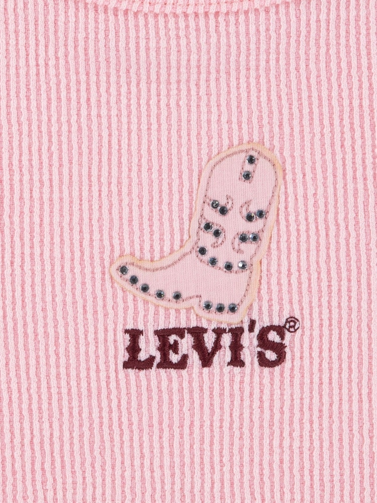Levi's® Pink Logo Raglan Short Sleeve T-Shirt - Image 3 of 3
