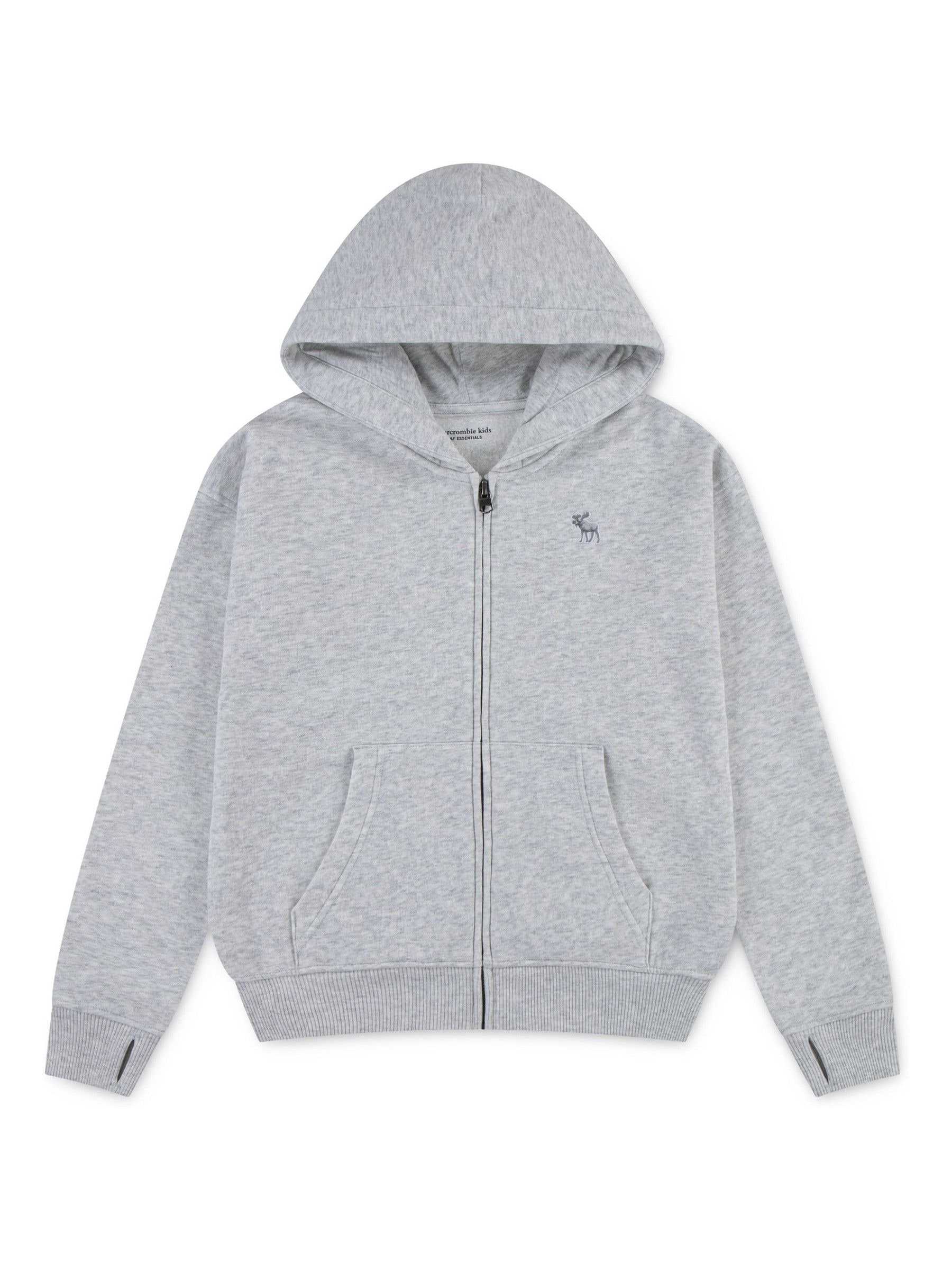 Buy Abercrombie & Fitch Grey Logo Zip Up Hoodie from Next USA