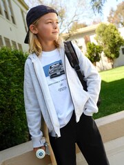 Abercrombie & Fitch Grey Zip Up Hoodie - Image 5 of 14