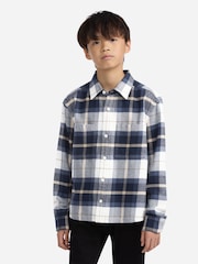modra - Abercrombie & Fitch flanelasta srajca z dolgimi rokavi - Slika 1 iz 7