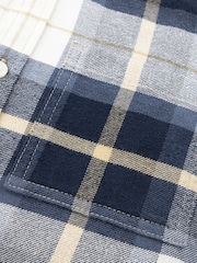 modra - Abercrombie & Fitch flanelasta srajca z dolgimi rokavi - Slika 7 iz 7