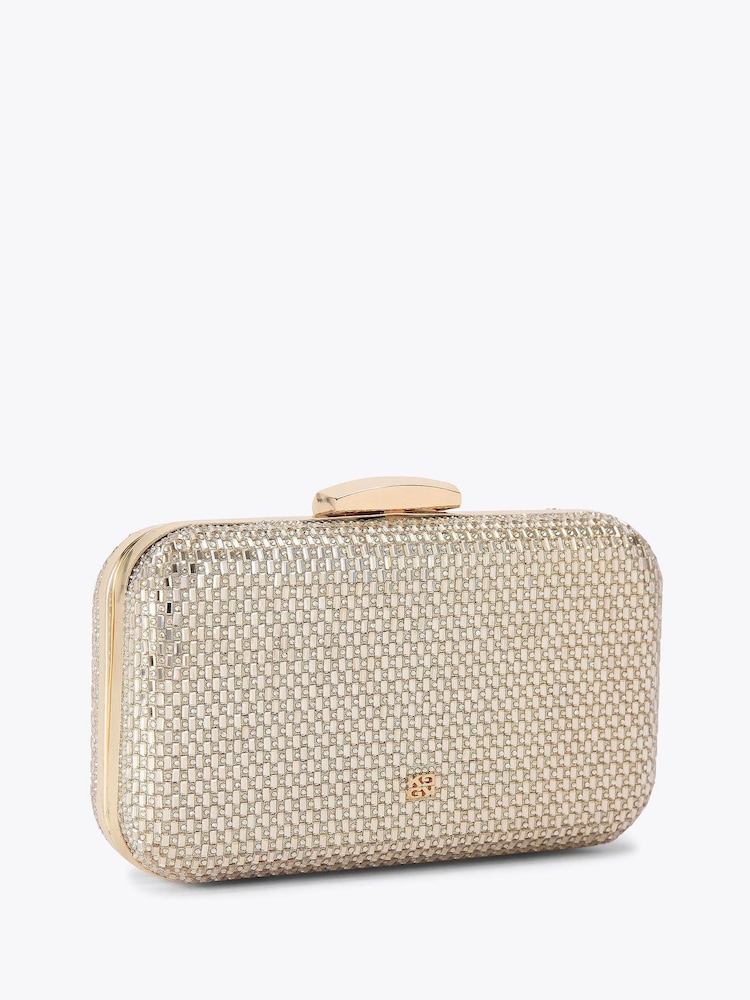 KG Kurt Geiger Gold Fleur Box Bag - Imagem 2 de 4