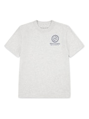 Gris - Abercrombie & Fitch Back Print Logo Graphic Short Sleeve T-Shirt - Imagen 4 de 6