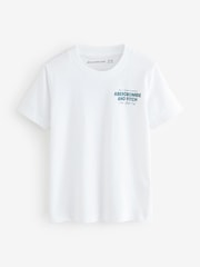 Abercrombie & Fitch White City Stack T-Shirt With Back Print - Image 1 of 1