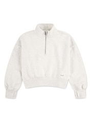Creme - Abercrombie & Fitch Essentials Half Zip Sweatshirt - Bild 11 von 13
