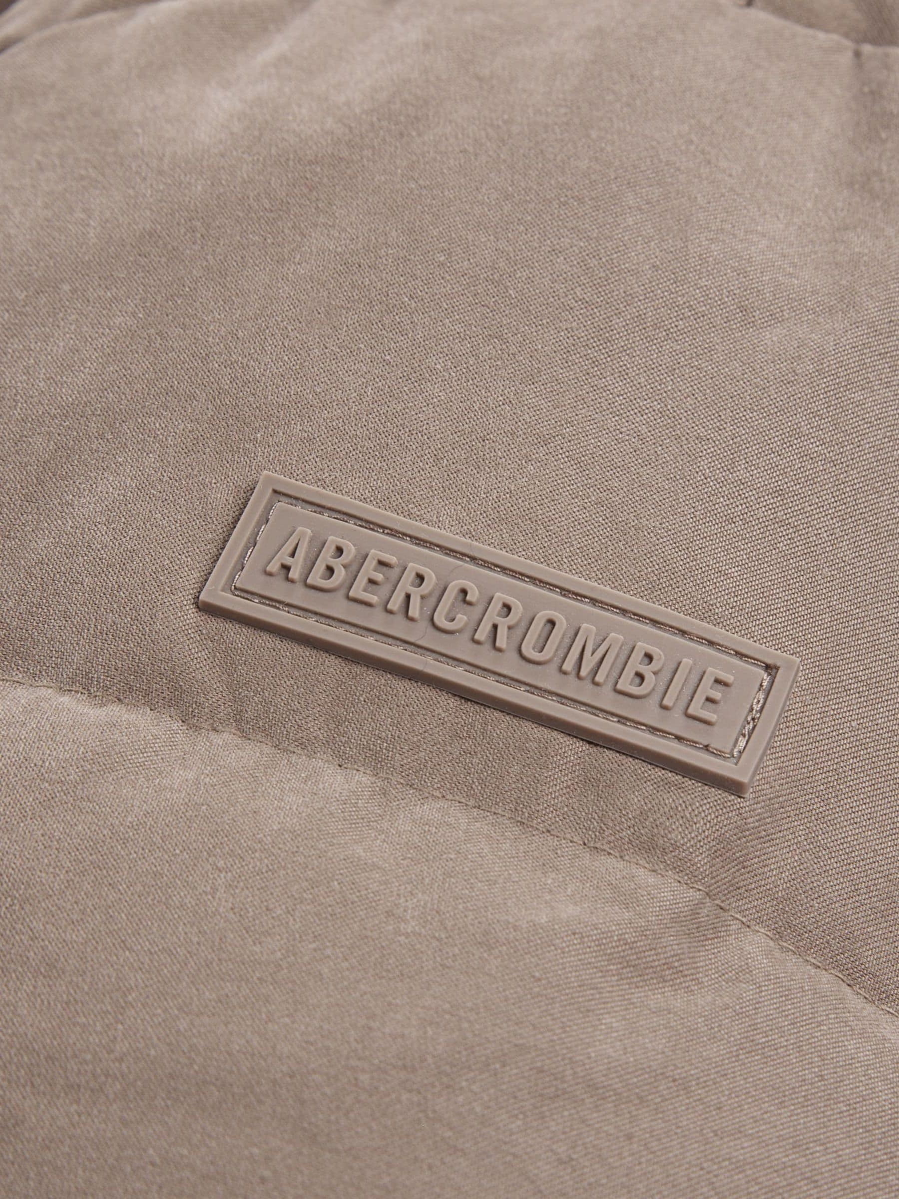 Buy Abercrombie & Fitch Grey Logo Heavyweight Parka Coat from Next