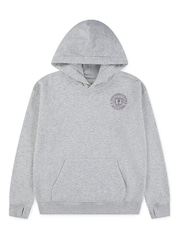 Abercrombie & Fitch Grey Logo Hoodie With Back Graphic Print - Image 5 of 9