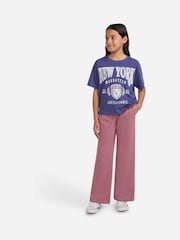 Abercrombie & Fitch Essentials Wide Leg Fleece Joggers - Image 3 of 6