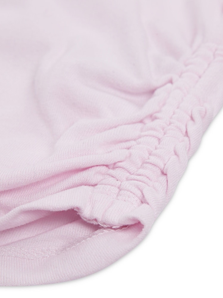 Abercrombie & Fitch Pink Logo Ruched T-Shirt - Image 4 of 4