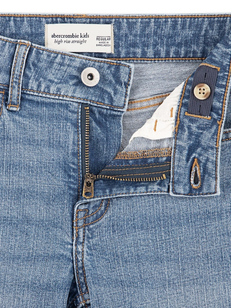 Abercrombie & Fitch High Rise 90s Straight Leg Jeans - Image 6 of 6 Abercrombie & Fitch High Rise 90s Straight Leg Jeans - Image 6 of 6