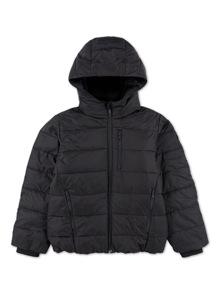 Abercrombie & Fitch Logo Midweight Puffer Coat - Image 1 of 4
