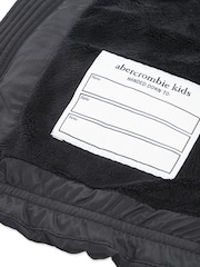 Abercrombie & Fitch Black Logo Midweight Puffer Coat - Image 7 of 7
