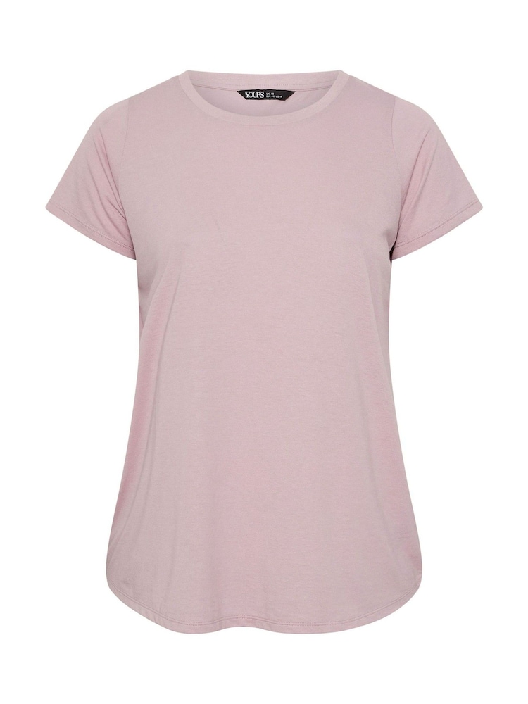 Yours Curve Brown Core Basic T-Shirts 3 Pack - Image 8 of 8