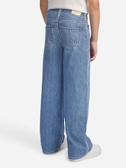 Abercrombie & Fitch Blue High Rise Ultra Wide Leg Trouser - Image 2 of 7