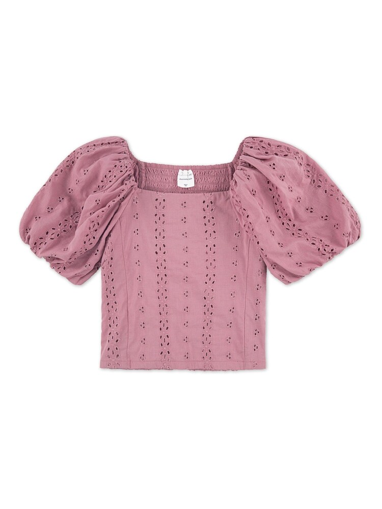 Abercrombie & Fitch Pink Puff Sleeve Top - Image 6 of 6