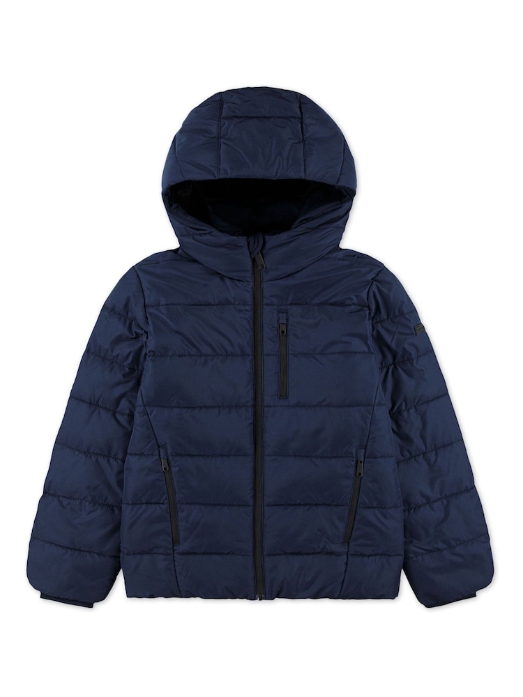 Abercrombie & Fitch Logo Midweight Puffer Coat - Image 1 of 4