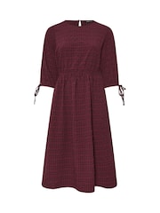 Vermelho - Yours Curve 3/4 Tie Sleeve Midaxi Dress - Imagem 5 de 5