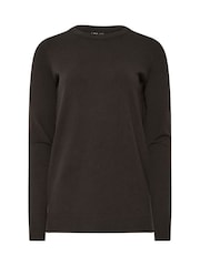 Long Tall Sally Brown Crew Neck Jumper - Image 4 of 4