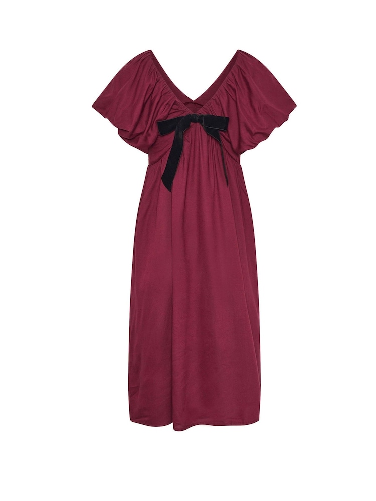 PixieGirl Petite Red Mini Bow Front Dress - Image 3 of 3 PixieGirl Petite Red Mini Bow Front Dress - Image 3 of 3