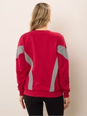 Long Tall Sally Red Colour Block Sweatshirt - Image 3 of 5