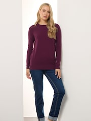 Long Tall Sally Red Crew Neck Jumper - Image 2 of 5
