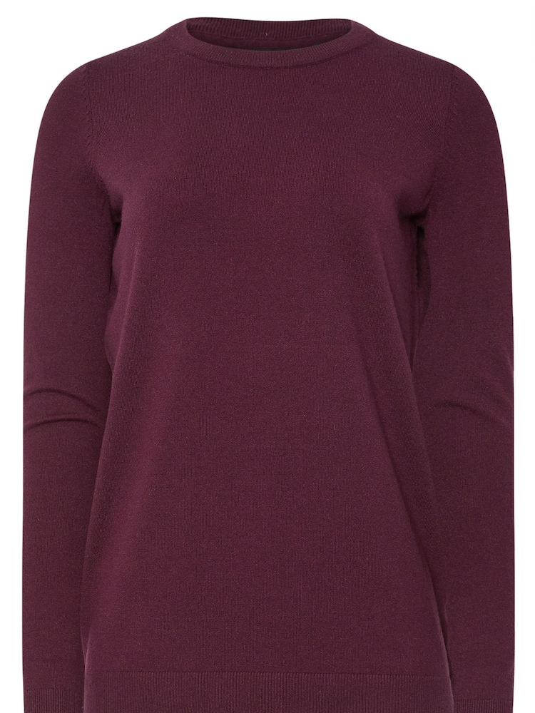 Long Tall Sally Red Crew Neck Jumper - Image 5 of 5