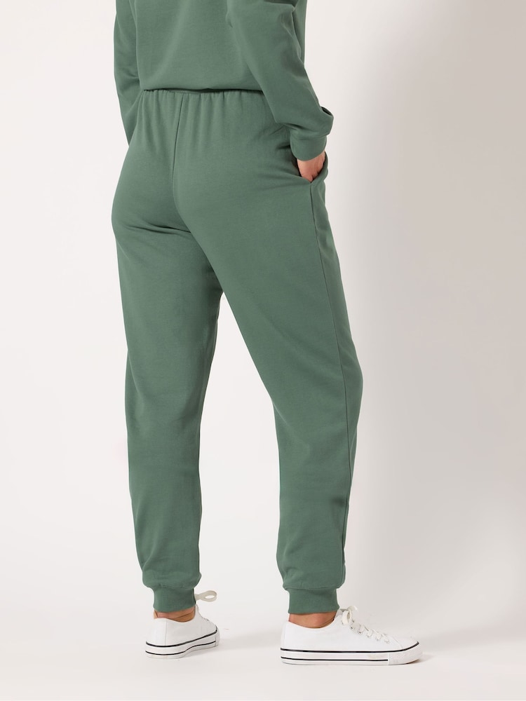 Long Tall Sally Green Cuffed Joggers - Image 2 of 4