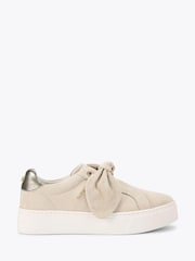 Carvela Cream Chiara Bow Trainers - Imagem 1 de 4