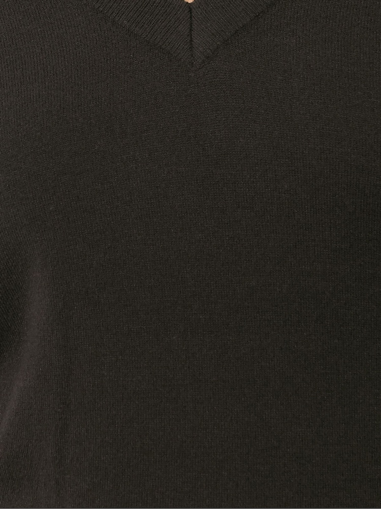 Long Tall Sally Brown V-Neck Jumper - Image 5 of 5