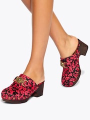Kurt Geiger London Red Mansion Clog Sandals - Image 1 of 5