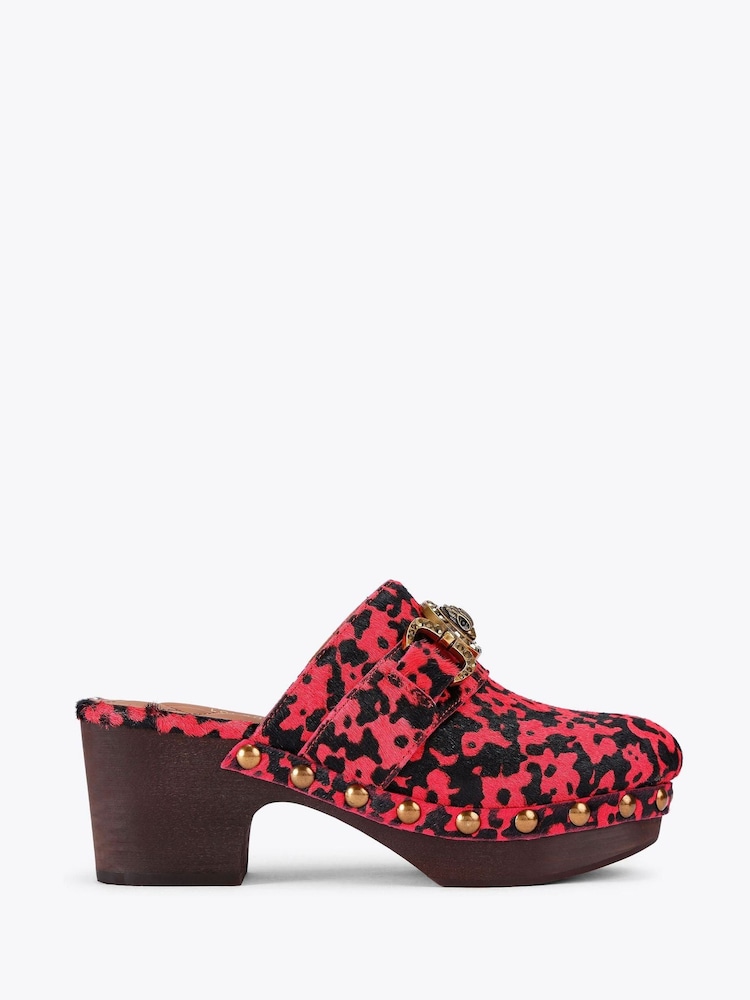 Kurt Geiger London Red Mansion Clog Sandals - Image 2 of 5
