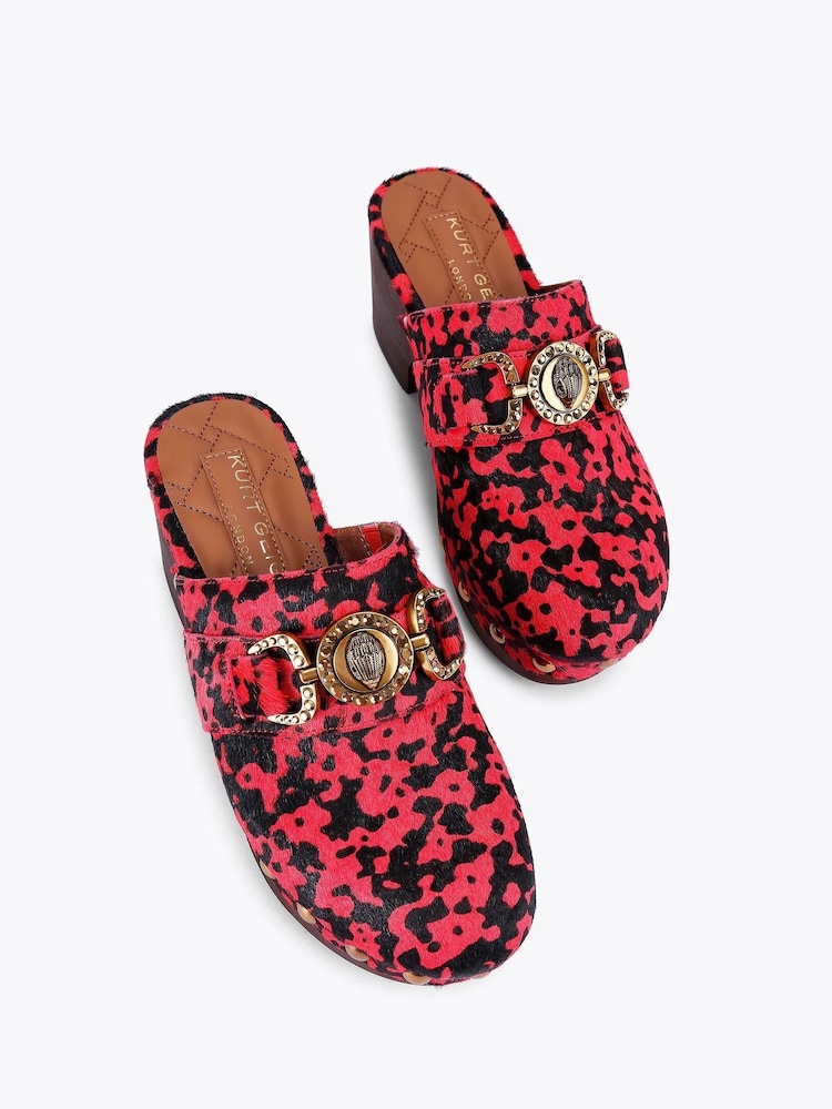 Kurt Geiger London Red Mansion Clog Sandals - Image 5 of 5