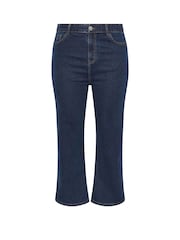 Yours Curve Blue Wide Leg Jeans - Image 6 of 6