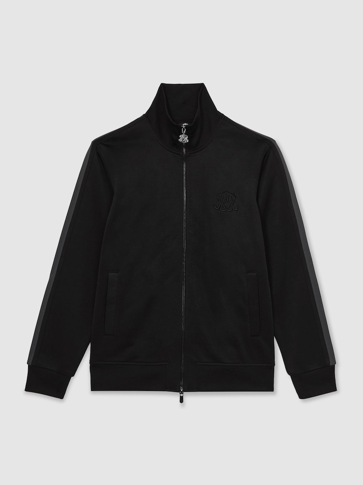 Reiss Black Malloy Sweat Top - Image 2 of 6