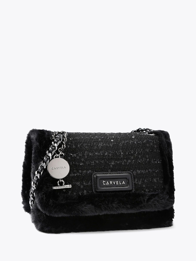 Carvela Black Bella Chain Shoulder Bag - Image 1 of 4