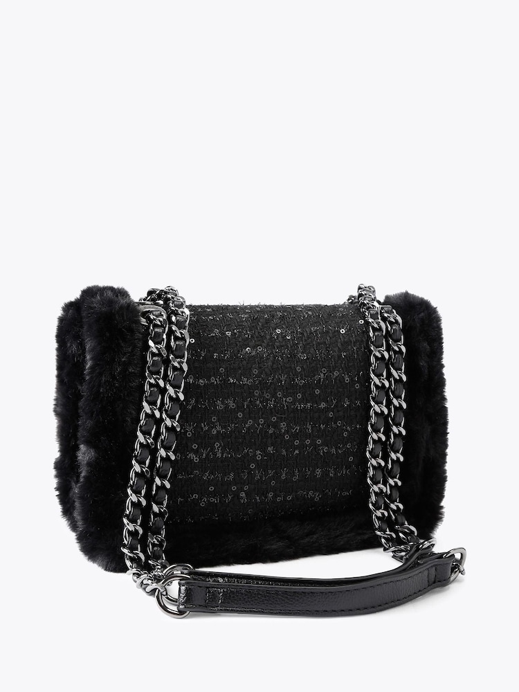 Carvela Black Bella Chain Shoulder Bag - Image 2 of 4