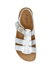 Jones Bootmaker Silver Jean Leather Sandals - Image 4 of 5