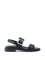Jones Bootmaker Black Iyla Leather Sandals - Image 2 of 6