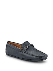Jones Bootmaker Black Pascual Leather Moccasins - Image 3 of 5