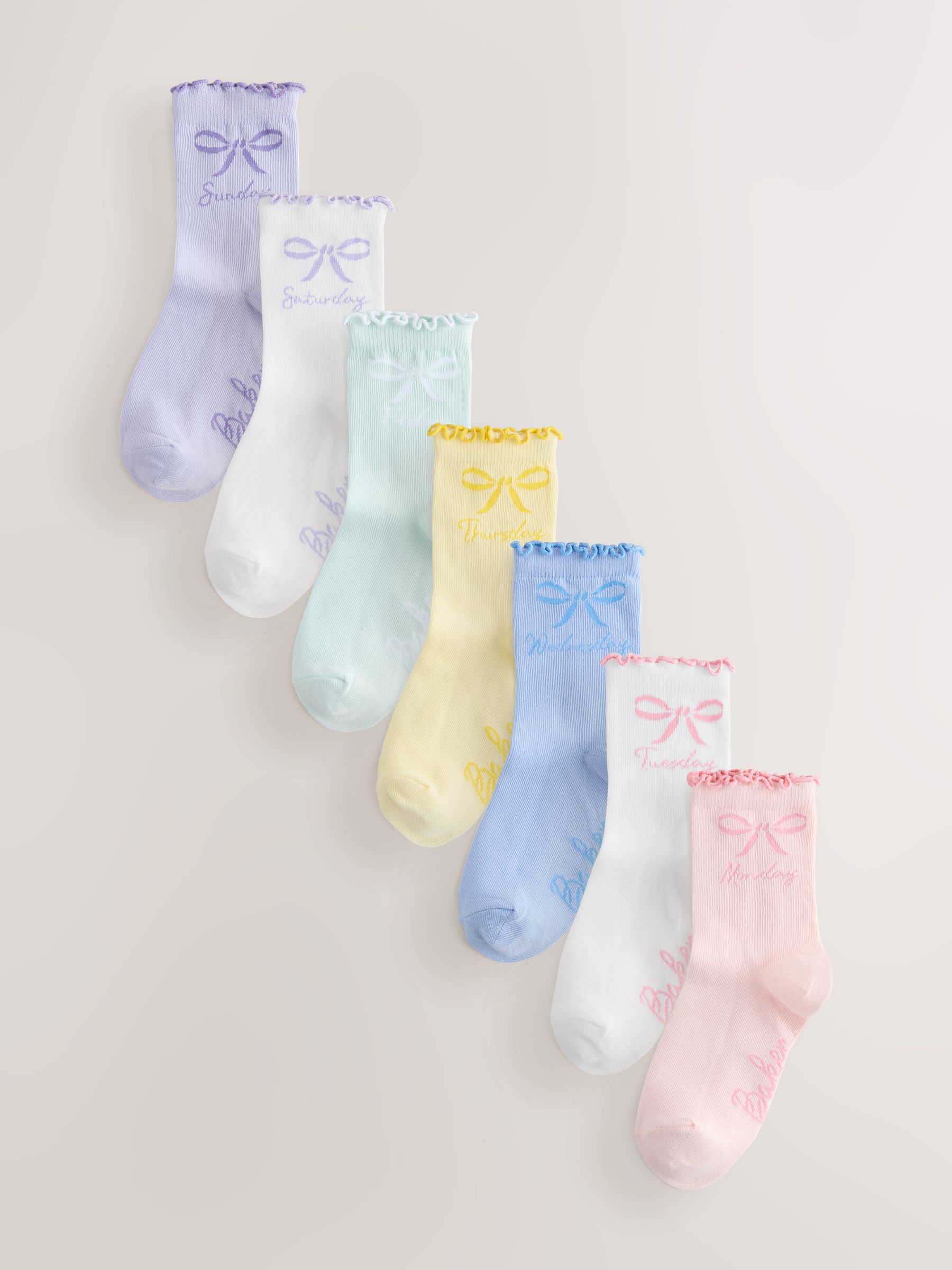 Baker by Ted Baker Pastel Days of the Week Socks 7 Pack view 1